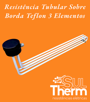 tubular sobre borda 3 elementos teflon